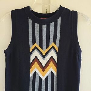 MISSONI for Target Women's Zig Zag Stripes Sleeveless Crewneck Dress NWOT, XS